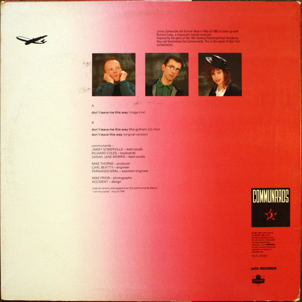The Communards - Don't Leave Me This Way
