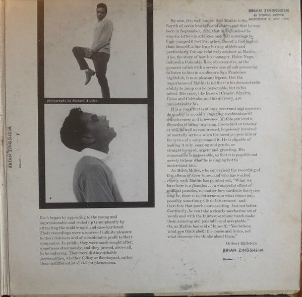Johnny Mathis - The Rhythms And Ballads Of Broadway