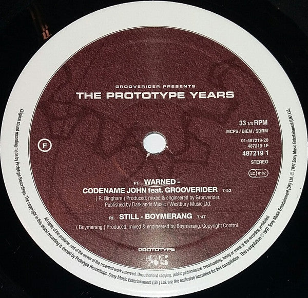 Grooverider - The Prototype Years