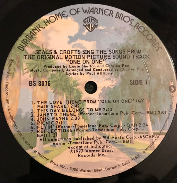 Seals & Crofts - Seals & Crofts Sing The Songs From The Original Motion Picture Sound Track "One On One"