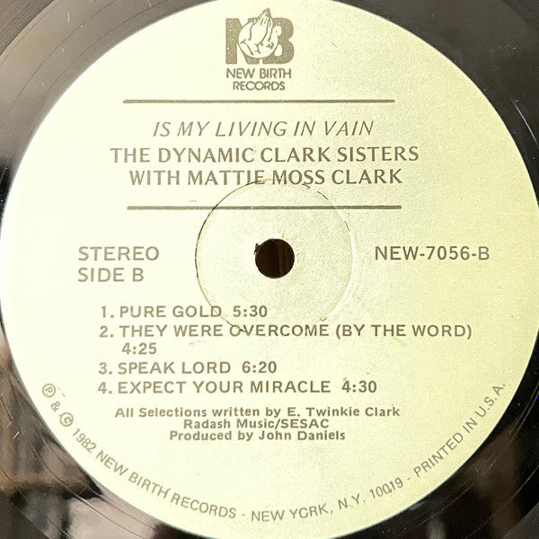 The Clark Sisters - Is My Living In Vain