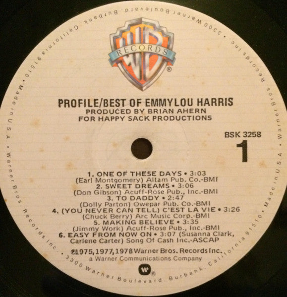 Profile / Best Of Emmylou Harris