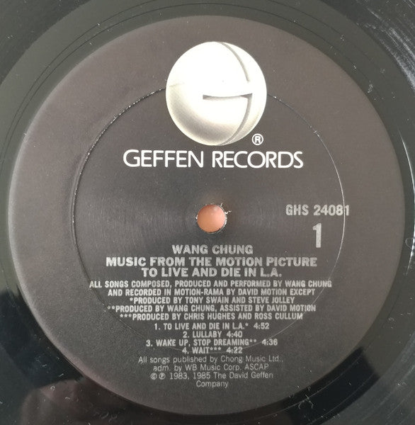 Wang Chung - To Live And Die In L.A., Original Motion Picture Soundtrack