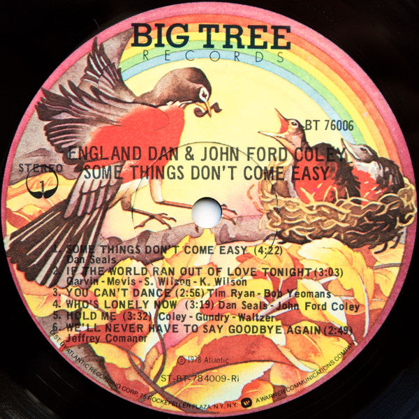 England Dan & John Ford Coley - Some Things Don't Come Easy