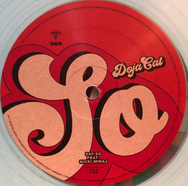 Doja Cat - Say So [COKE BOTTLE CLEAR VINYL]