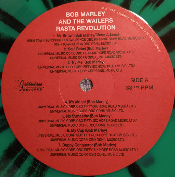Bob Marley & The Wailers - Rasta Revolution [GREEN SPLATTER]