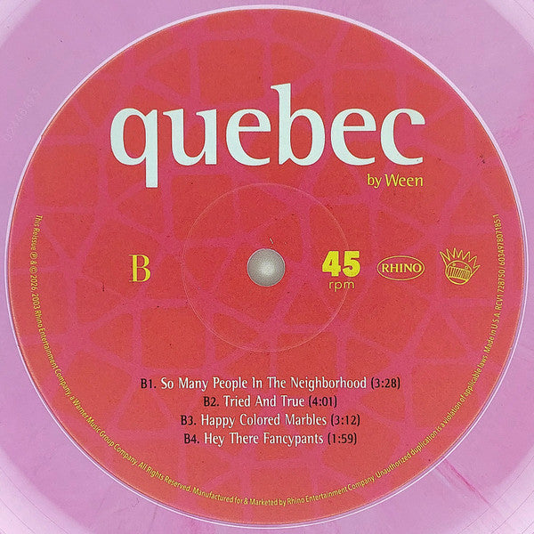Ween - Quebec [RED + MAGNETA]