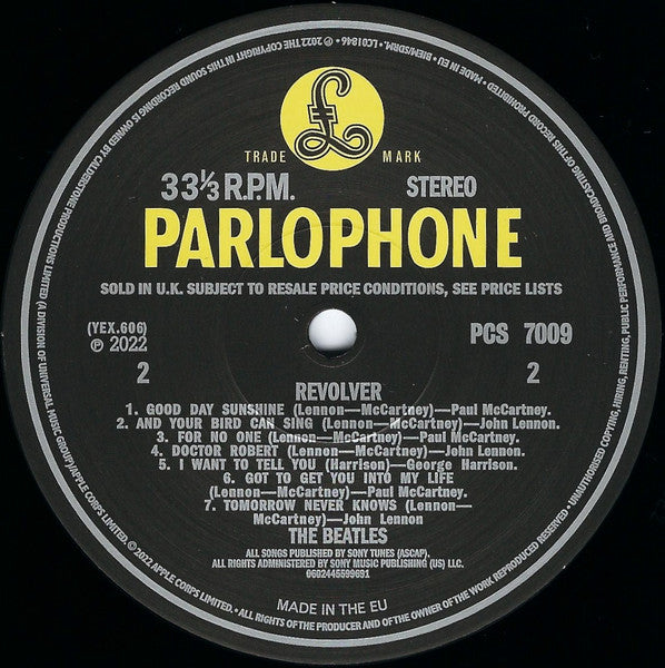 The Beatles - Revolver [180g, Half-Speed Remix / Remaster, 2022]