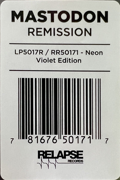 Mastodon - Remission [NEON VIOLET VINYL]