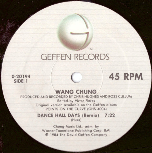 Wang Chung - Dance Hall Days & Don't Let Go