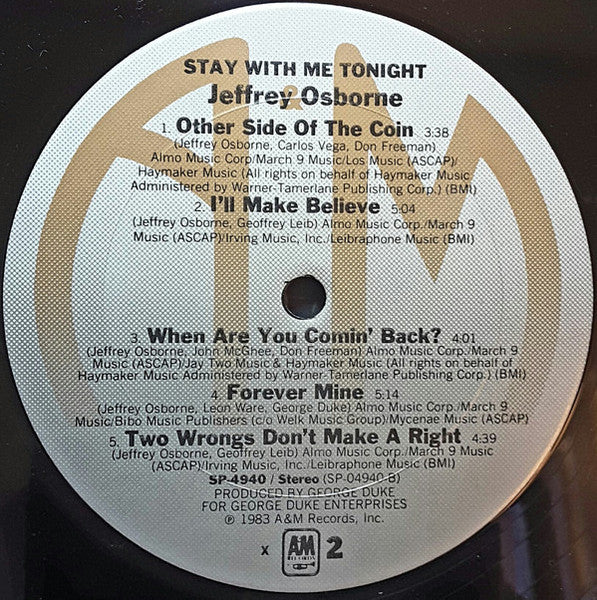 Jeffrey Osborne - Stay With Me Tonight
