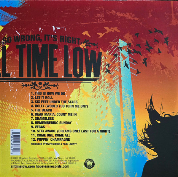 All Time Low - So Wrong, It's Right [GOLD VINYL]