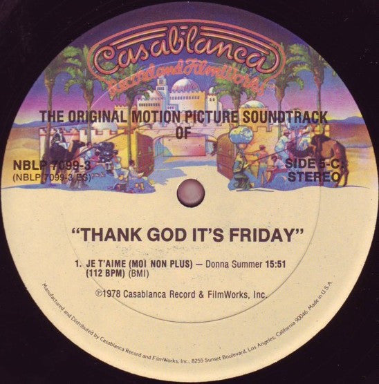 Various - Thank God It's Friday (The Original Motion Picture Soundtrack)
