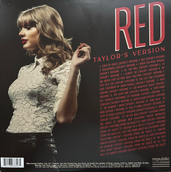 Taylor Swift - Red (Taylor's Version) [4LP RED VINYL]