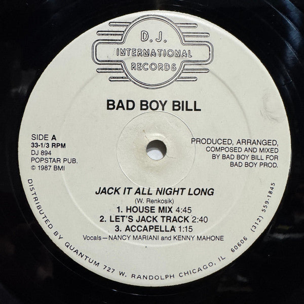 Bad Boy Bill - Jack It All Night Long