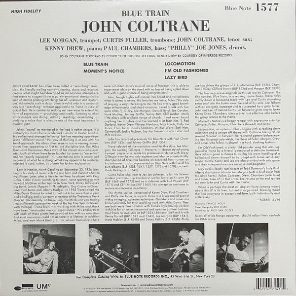 John Coltrane - Blue Train [BLUE NOTE, 2014]
