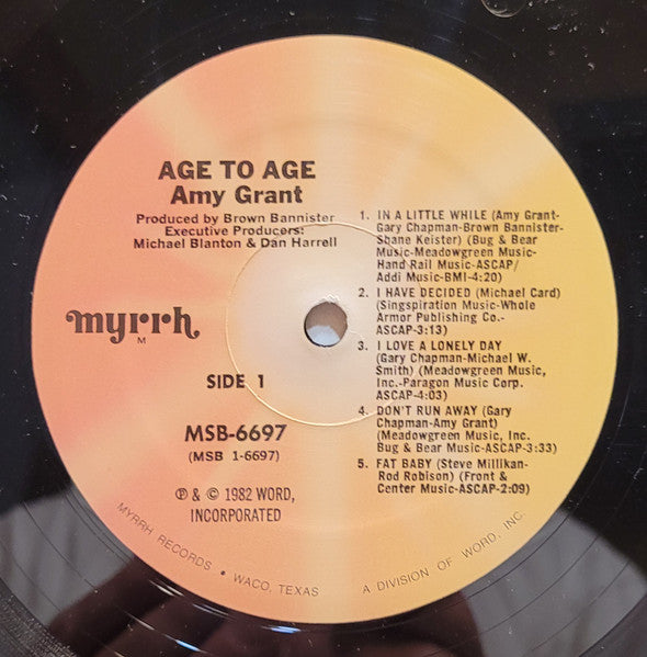 Amy Grant - Age To Age