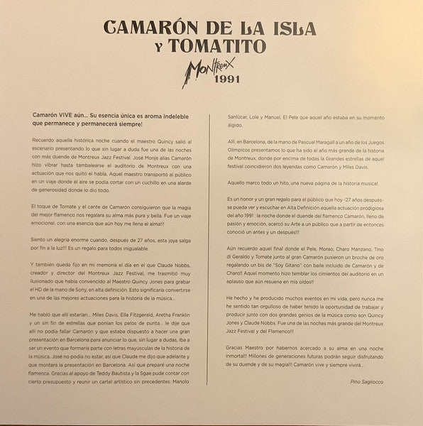 El Camarón De La Isla - Montreux 1991