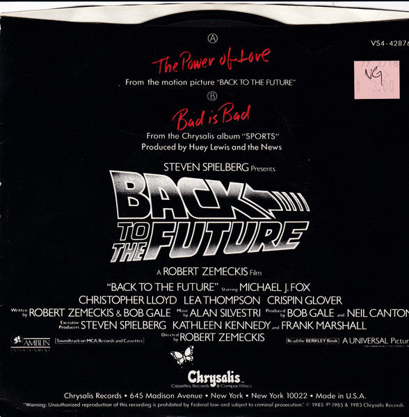 Huey Lewis & The News - The Power Of Love