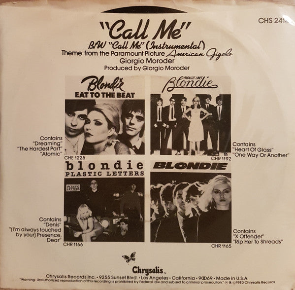 Blondie - Call Me