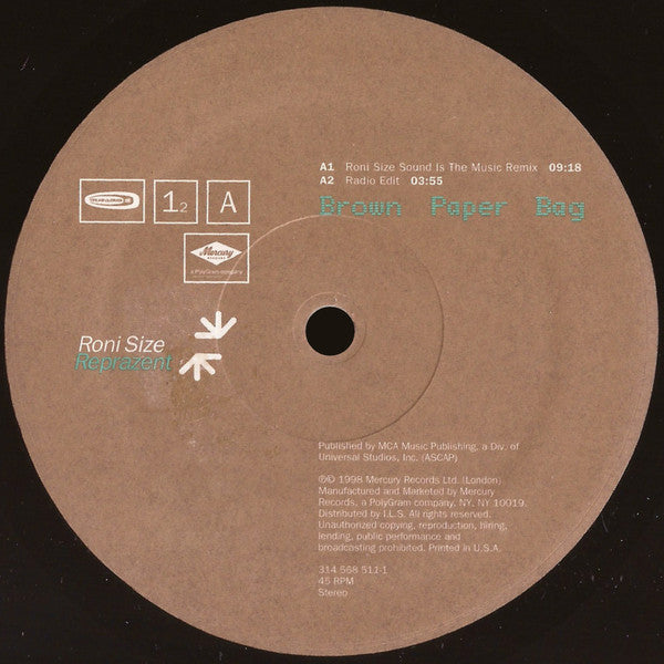Roni Size / Reprazent - Brown Paper Bag