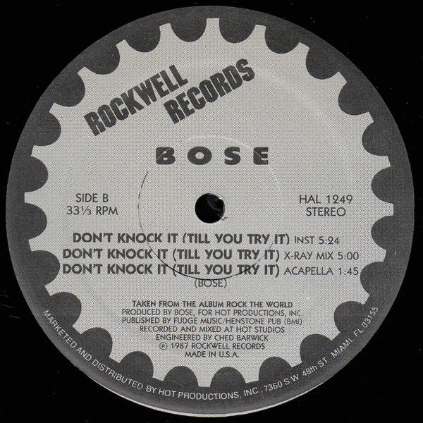 B.O.S.E. - Don't Knock It (Till You Try It)