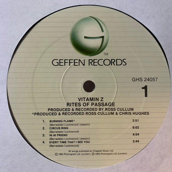 Vitamin Z - Rites Of Passage