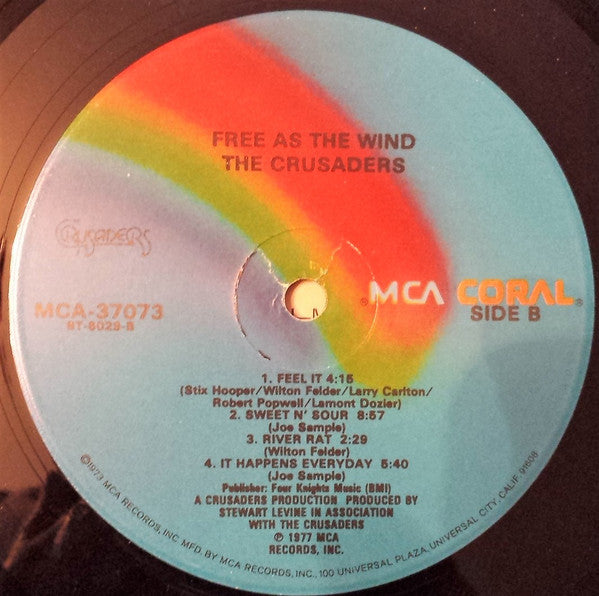 The Crusaders - Free As The Wind