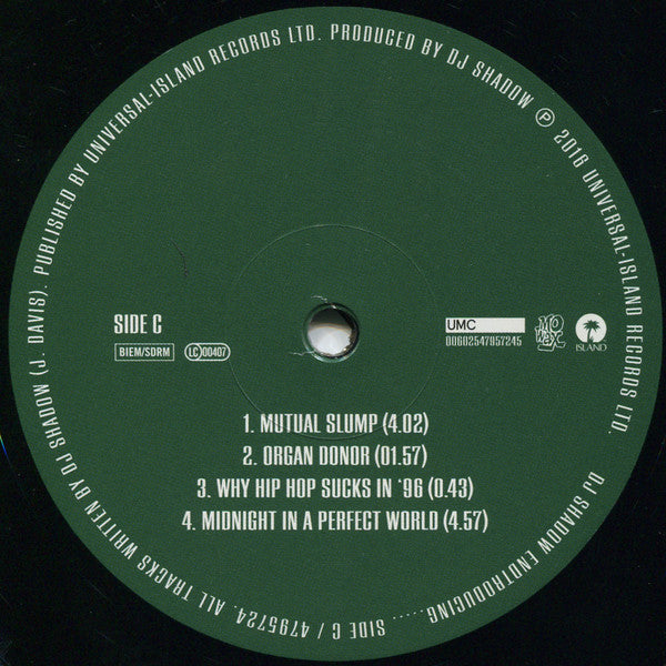 DJ Shadow - Endtroducing... (6LP, 20th Anniversary Endtrospective Edition)