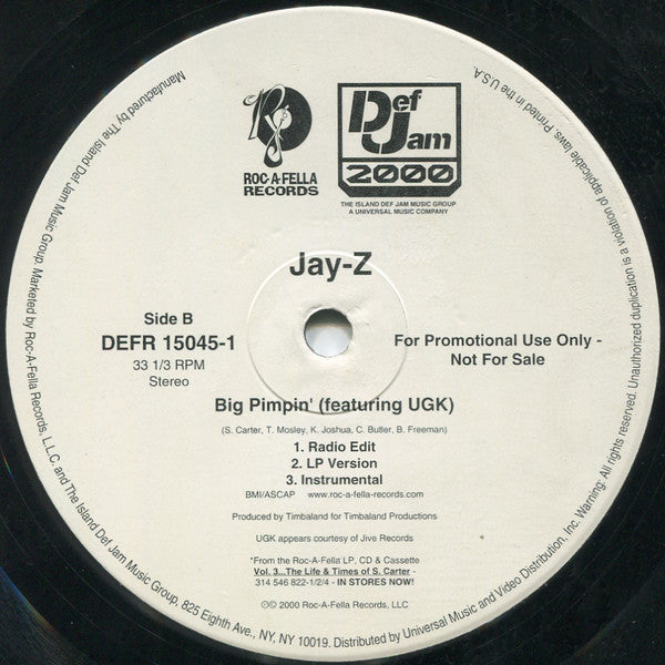 Jay-Z - Anything / Big Pimpin'