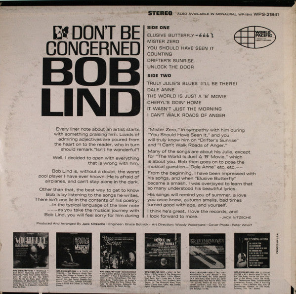 Bob Lind - Don't Be Concerned