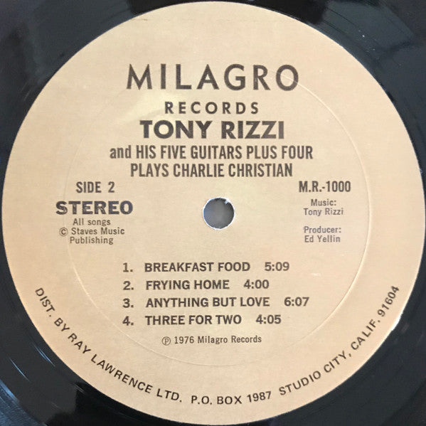 Tony Rizzi & His Five Guitars Plus Four - Tony Rizzi & His Five Guitars Plus Four Plays Charlie Christian