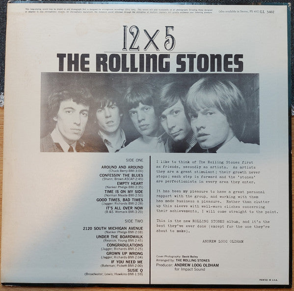 The Rolling Stones - 12 X 5