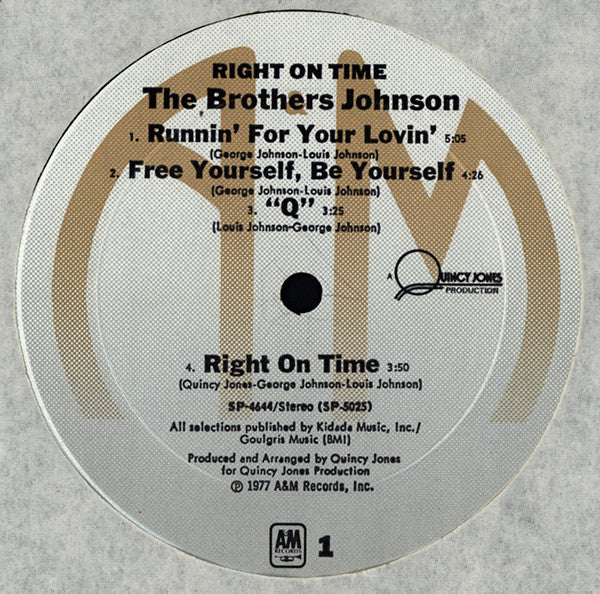 Brothers Johnson - Right On Time