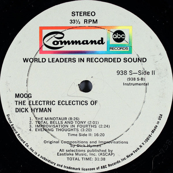 Moog - The Electric Eclectics Of Dick Hyman