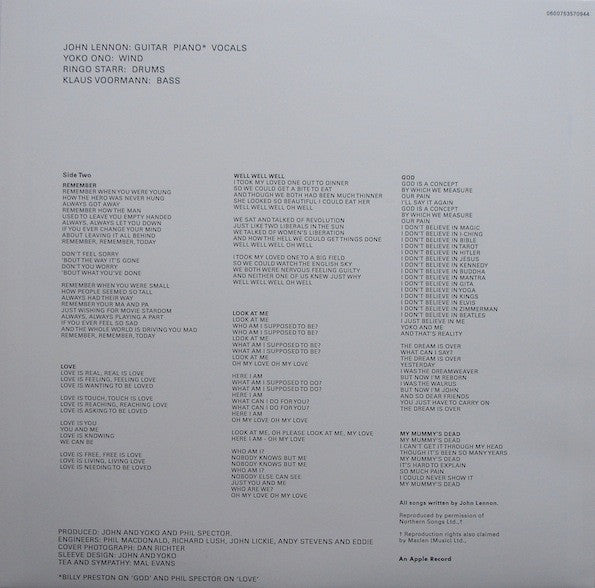 John Lennon / Plastic Ono Band
