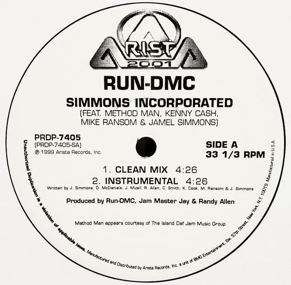 Run-DMC - Simmons Incorporated