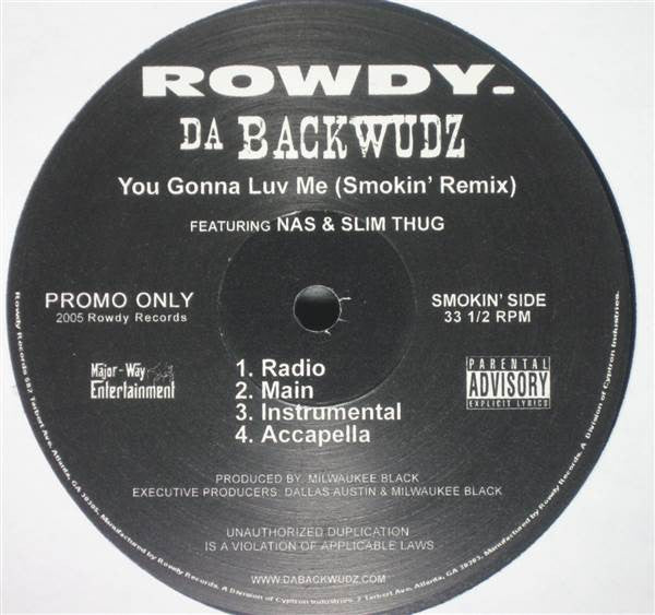 Da Backwudz - You Gonna Luv Me (Remixes)