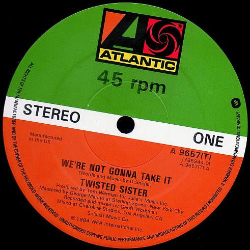 Twisted Sister - We're Not Gonna Take It