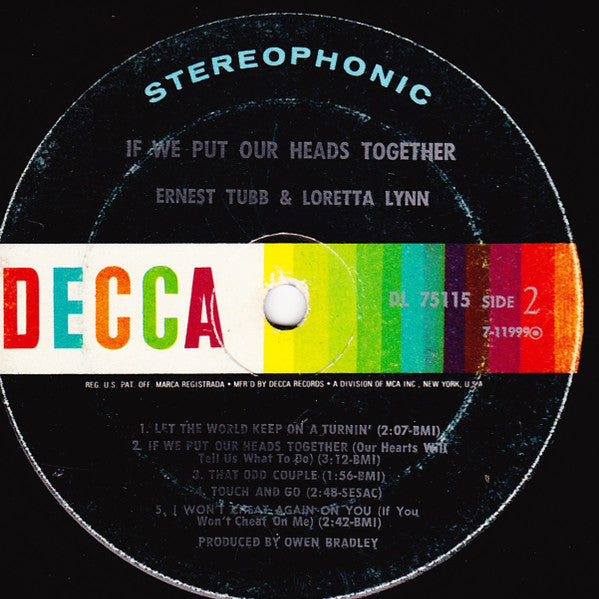 Ernest Tubb - If We Put Our Heads Together