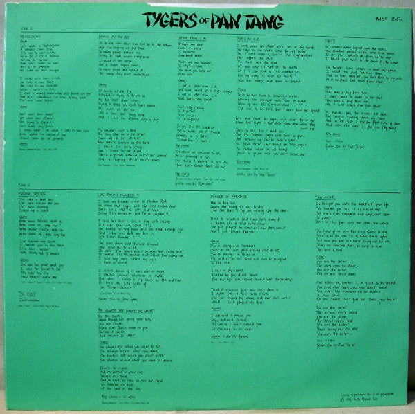 Tygers Of Pan Tang - The Cage