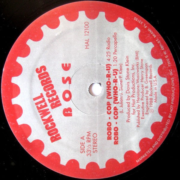 B.O.S.E. - Robo Cop (Who-R-U)