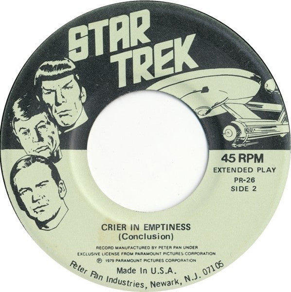 Star Trek - The Crier In Emptiness (Book & Record Set) [PR 26]