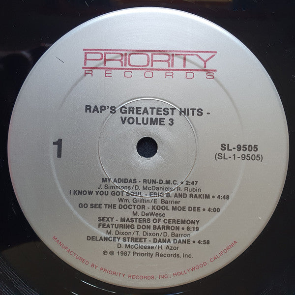 Various - Rap's Greatest Hits Volume 3