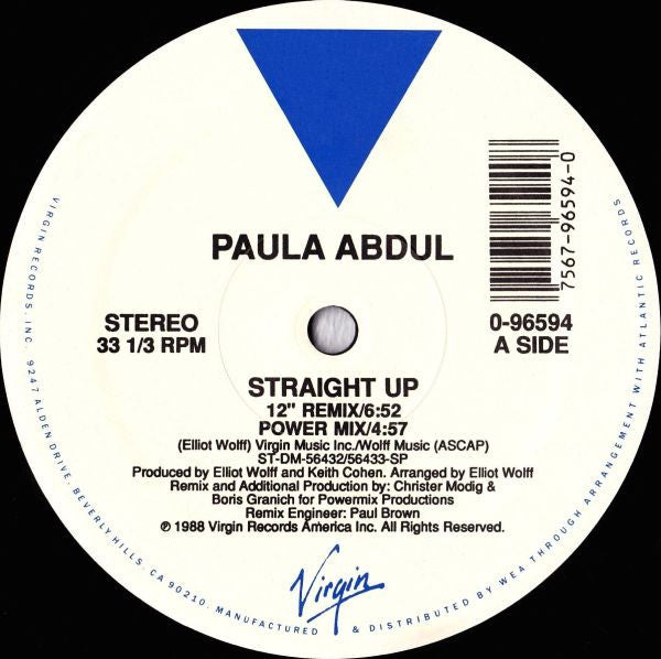 Paula Abdul - Straight Up