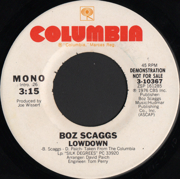Boz Scaggs - Lowdown