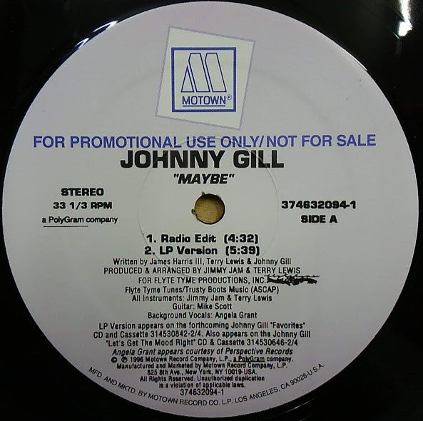 Johnny Gill - Maybe / Having Illusions