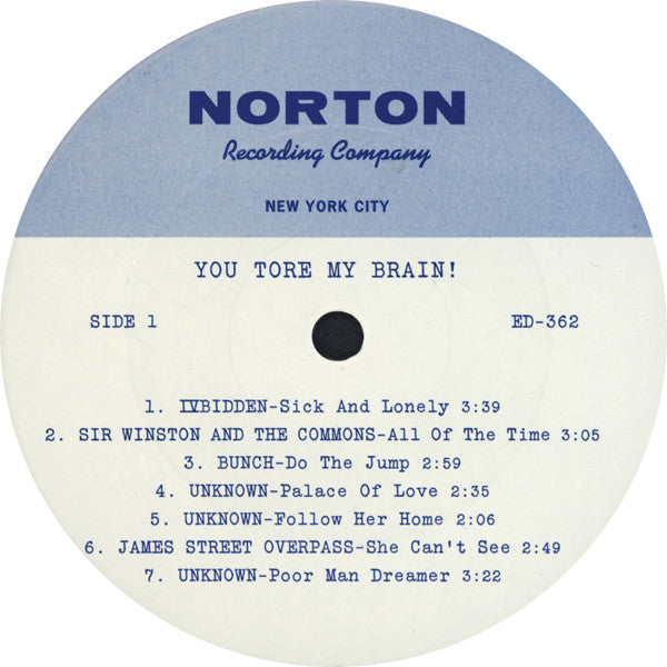 Various - You Tore My Brain! Unissued Sixties Garage Acetates / Volume Five