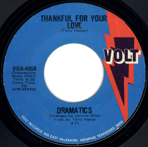 The Dramatics - Whatcha See Is Whatcha Get / Thankful For Your Love