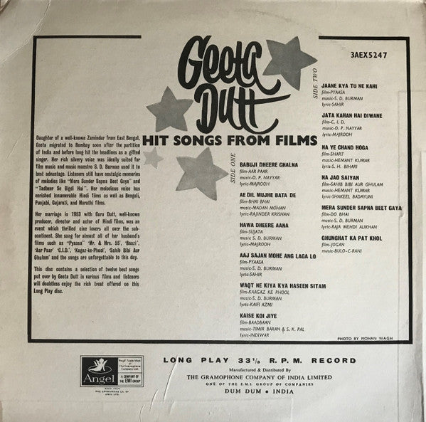 Geeta Dutt - Hit Songs From Films